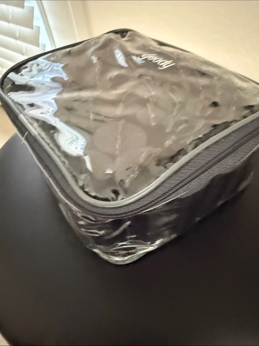 Black Travel Makeup Sponge Organizer Case - Unbranded